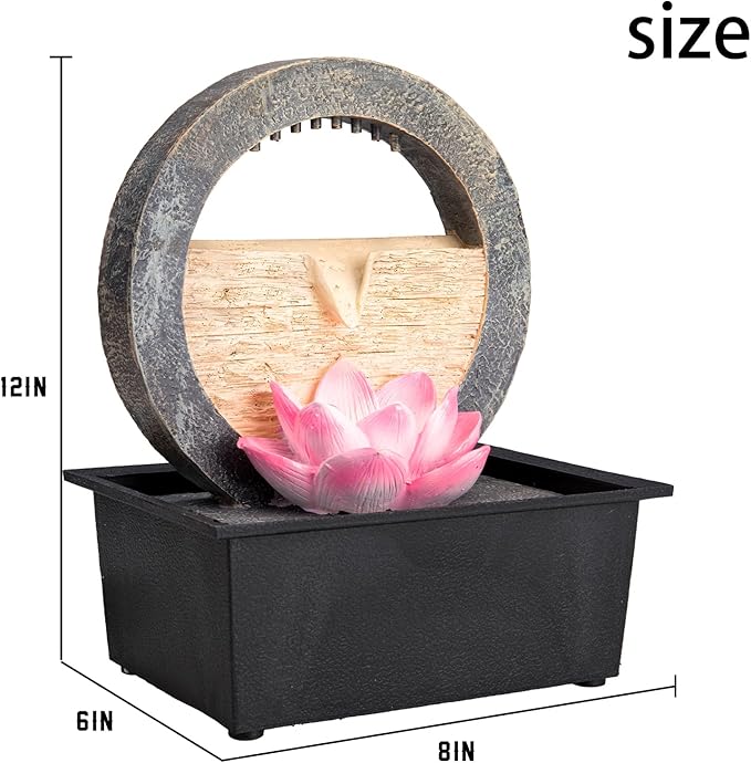 Zen Peaceful Water Meditation Decor