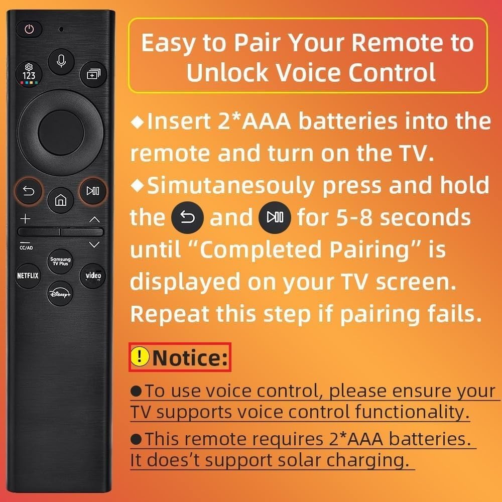 Samsung Smart TV Replacement Remote Control