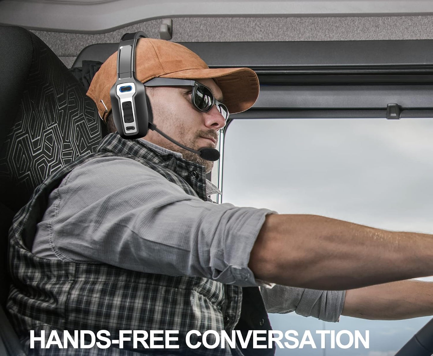 Bluetooth Headset with Noise Cancelling Microphone