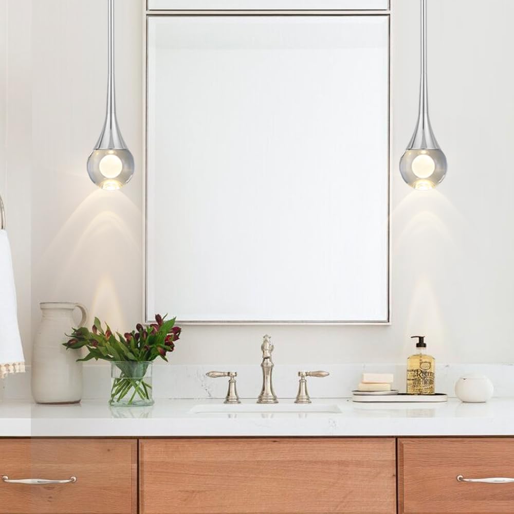 Dimmable Teardrop Pendant Light Fixture -LED