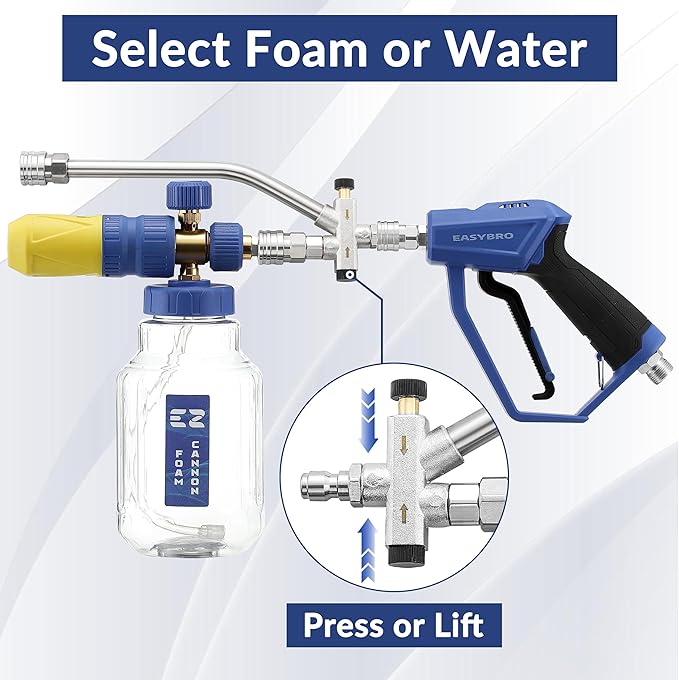 Pressure Washer Foam Gun with 1 Liter Cannon