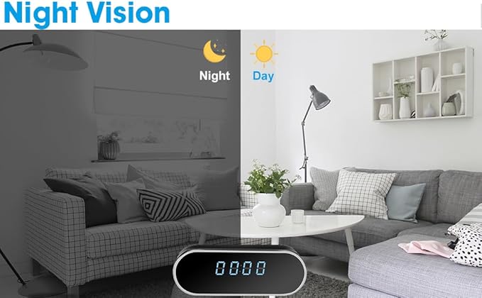 Hidden Camera Clock