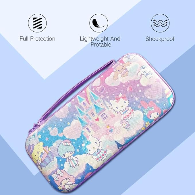 Kawaii Hard Shell Switch Carrying Case ( Hello Kitty and Friends)