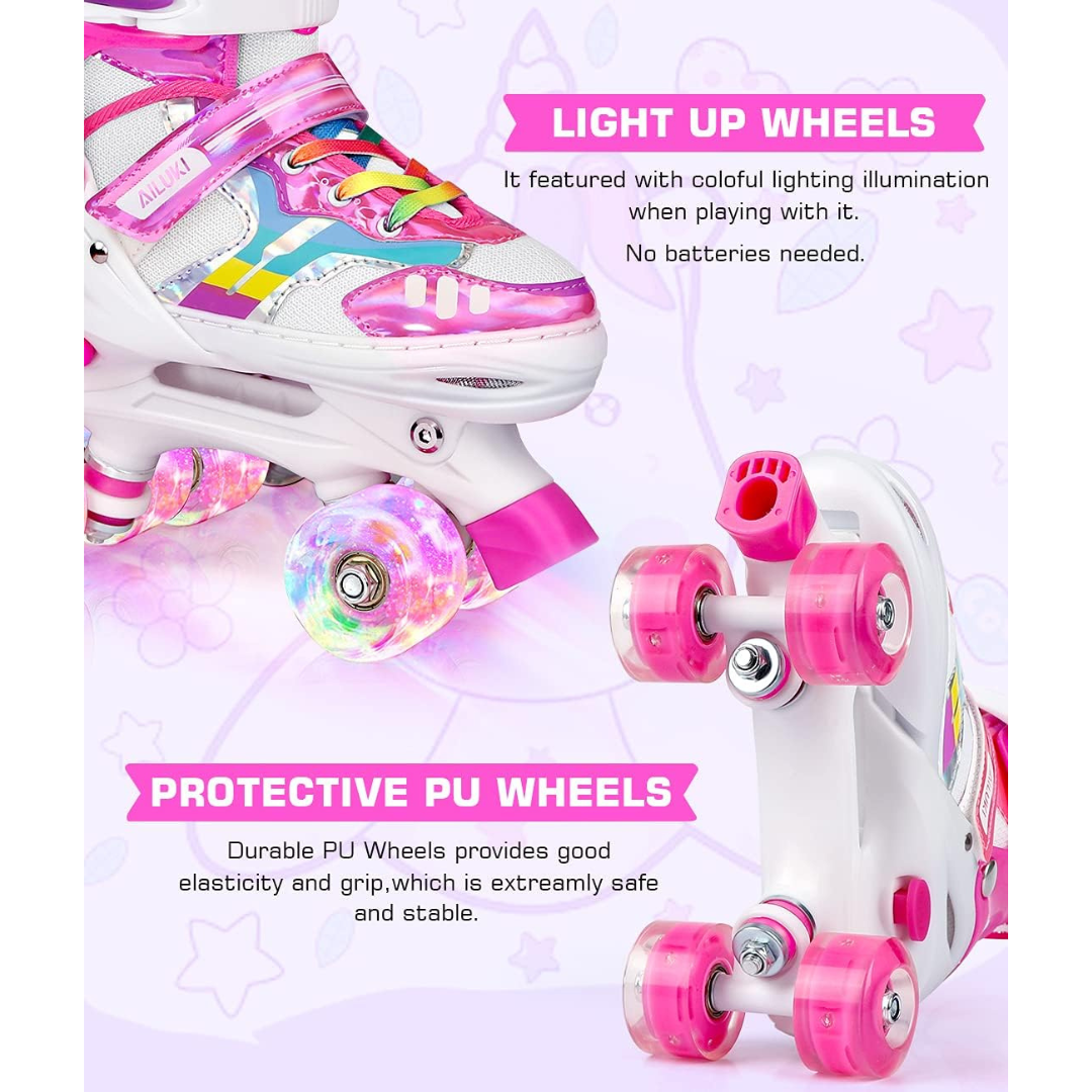 Adjustable Roller Skates for Girls size 13C-3Y