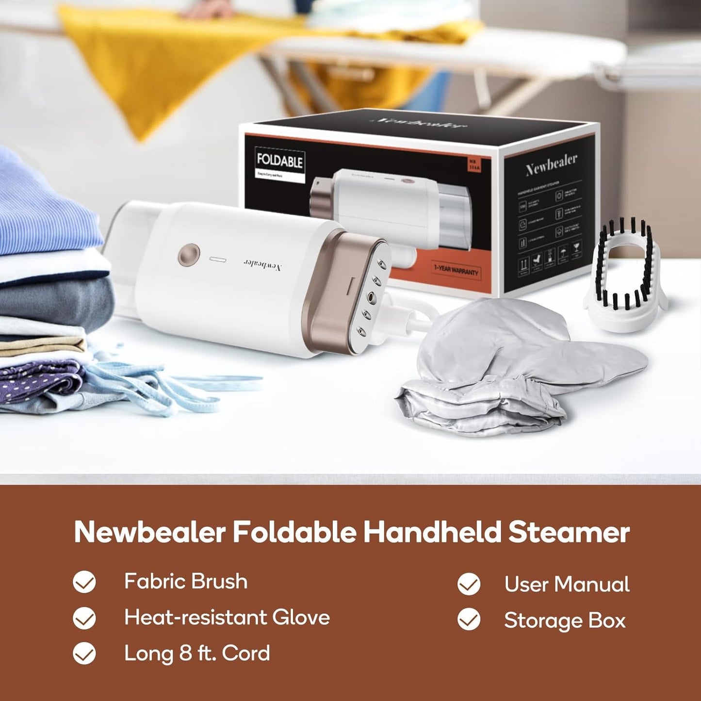 Newbealer 1200W Travel Steamer