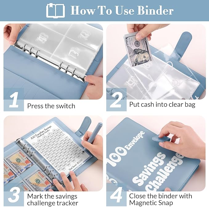 Money Saving Challenge Binder