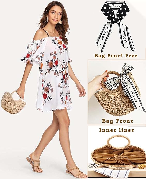 Straw Beach Shoulder Bag