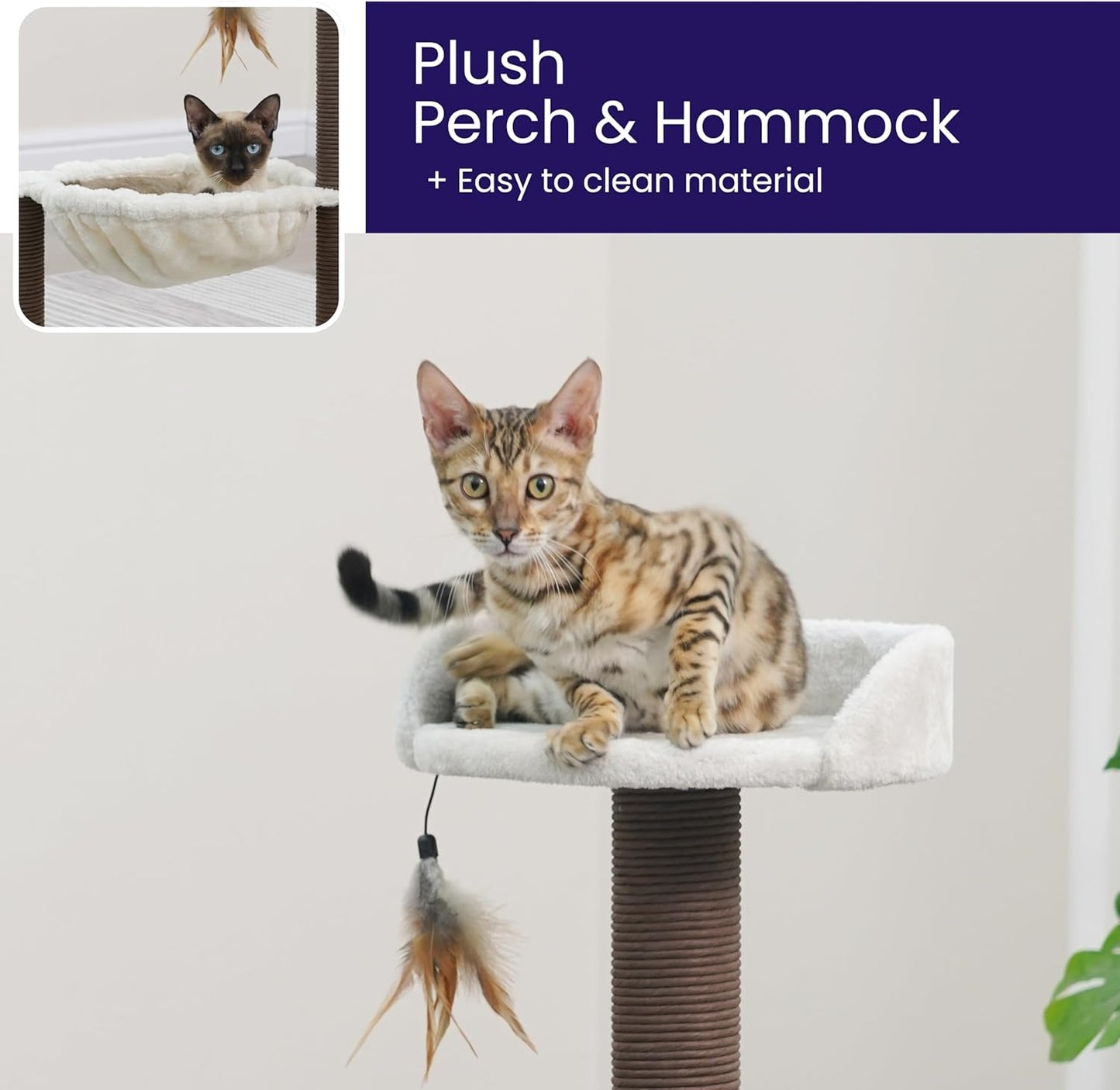 Cat Tree with Plush Perch