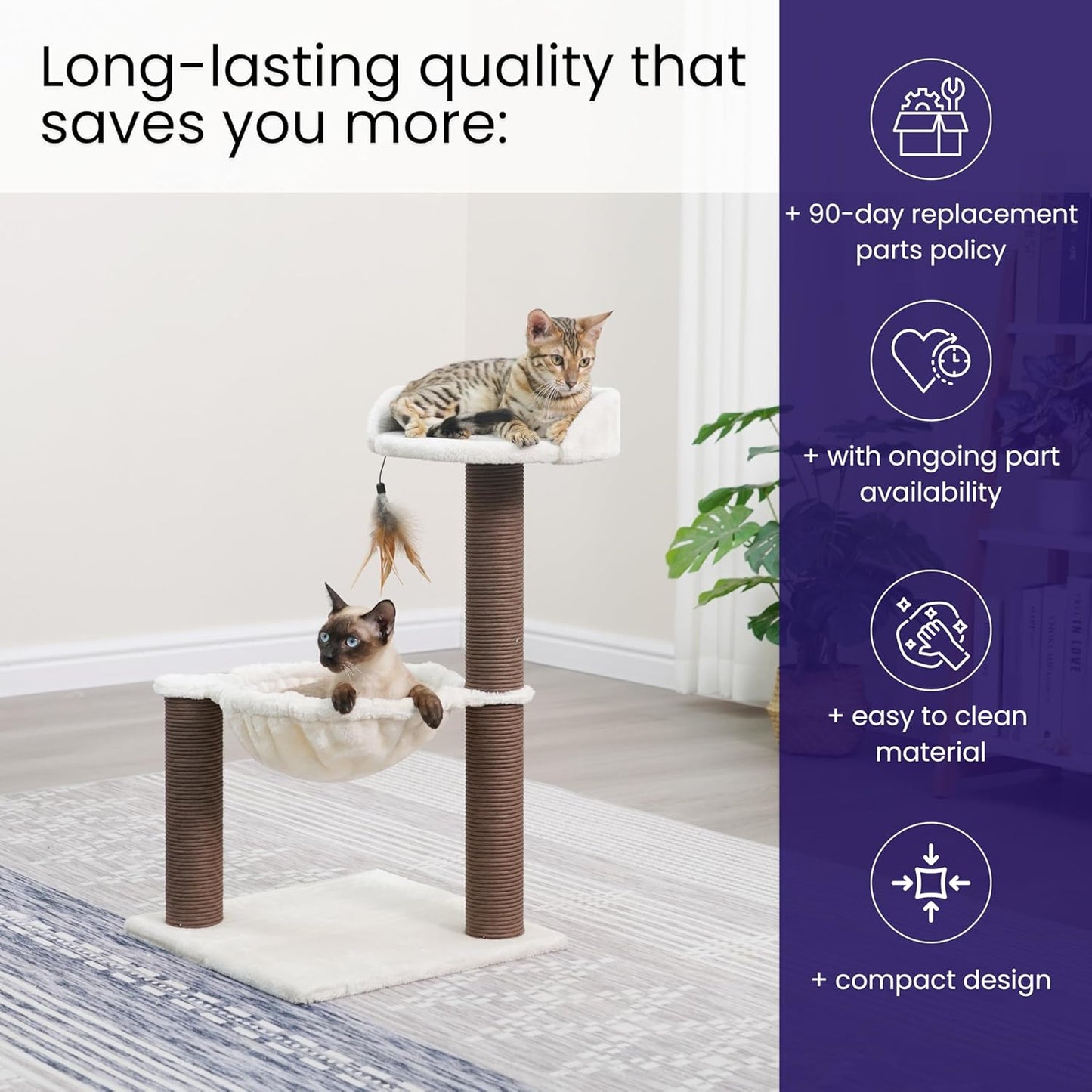 Cat Tree with Plush Perch