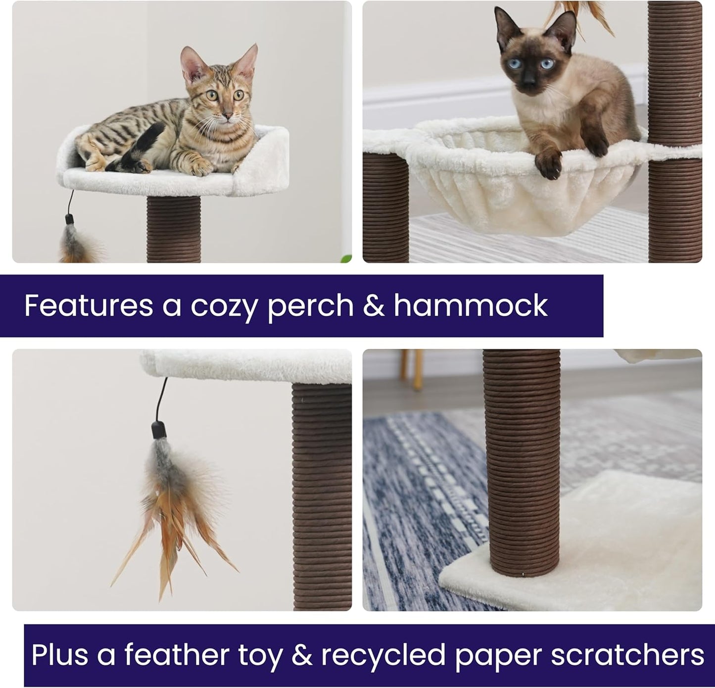 Cat Tree with Plush Perch