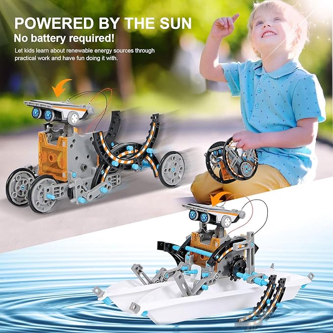12-in-1 Solar Robot Building Kit STEM
