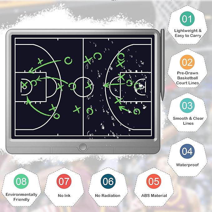 15in LCD Sports Strategy Tactic Board