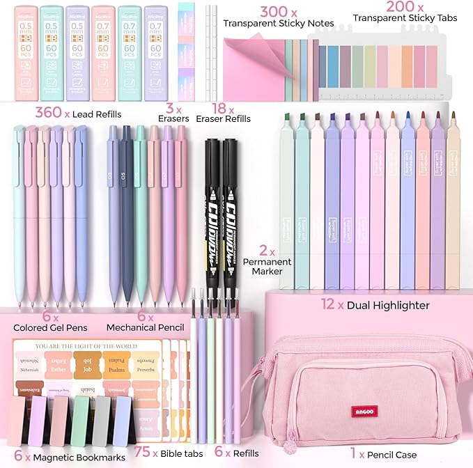 71PCS Bible Study Supplies