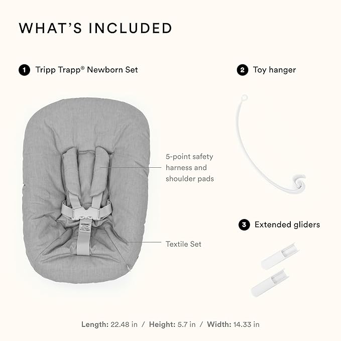 Stokke Tripp Trapp Newborn Set, Infant Seat for Newborns Up to 20 lbs