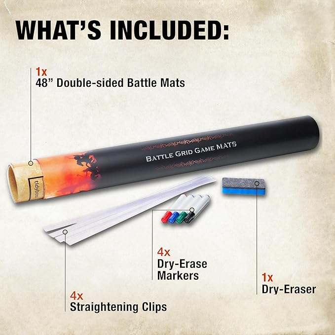 36" x48" Large DND Starter Kit & Warhammer Terrain