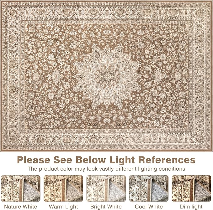 6x9 ft Floral Area Rug Carpet