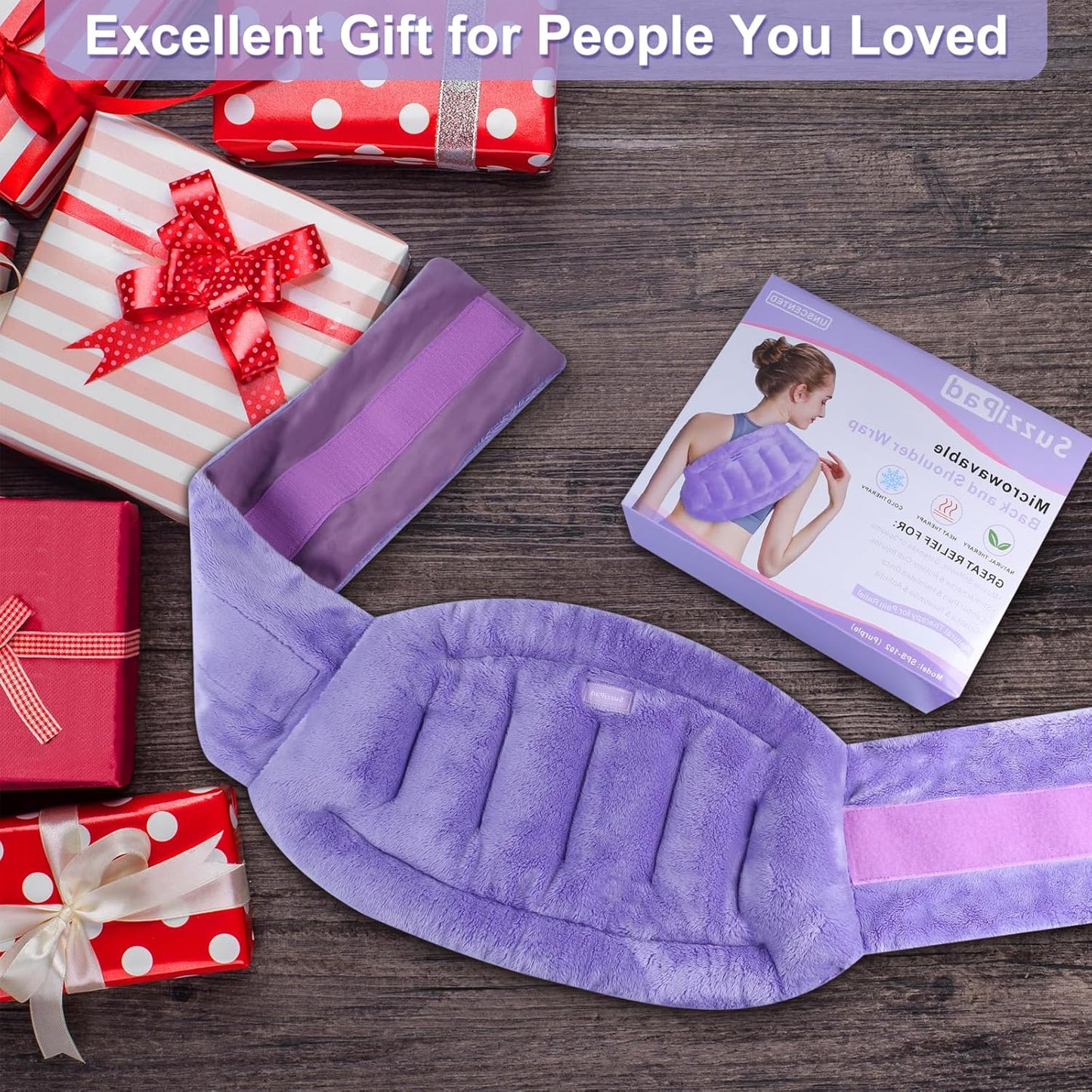 SuzziPad Microwavable Lower Back Heating Pad