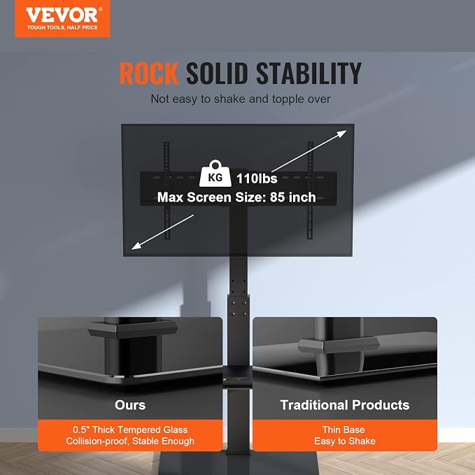 Adjustable TV Mount Floor Stand