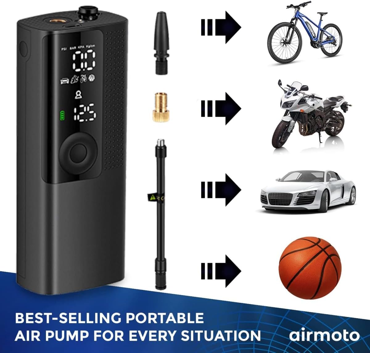 Airmoto Portable Tire Inflator