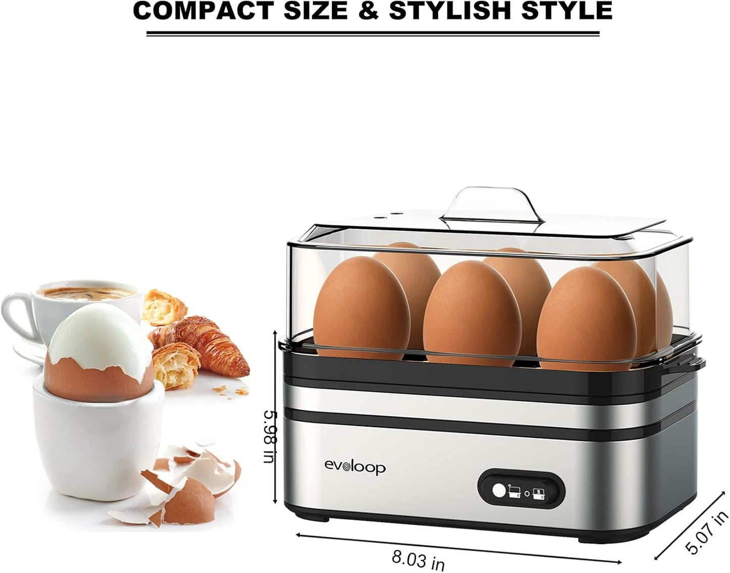 Evoloop Electric 6 Egg Cooker