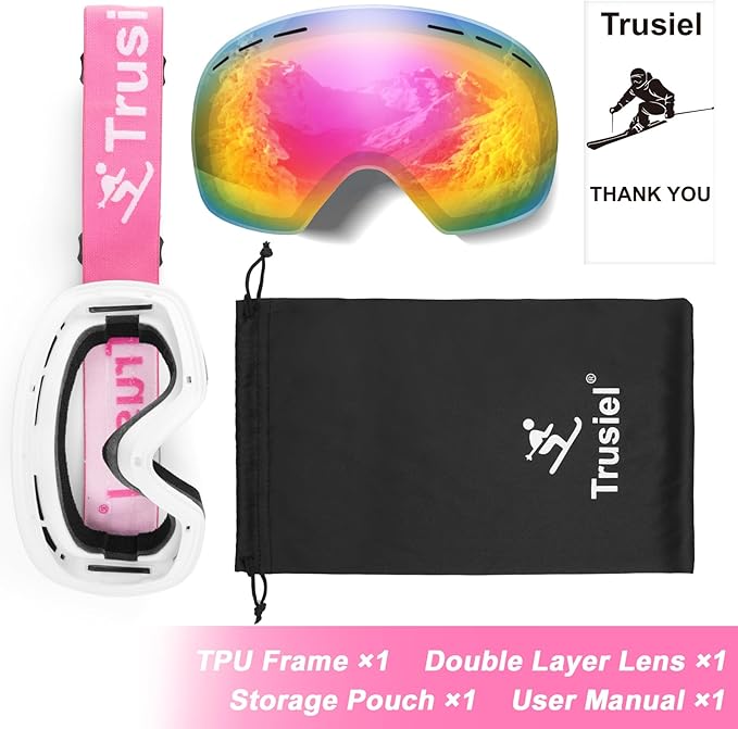 Trusiel Anti Fog Ski Goggles