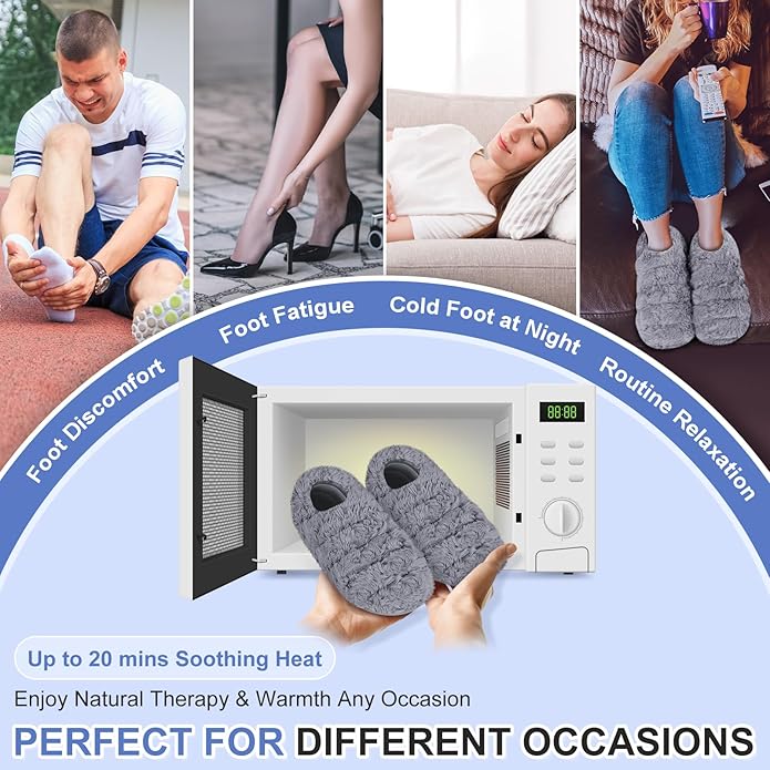 SUZZiPAD Microwavable Slippers size Large