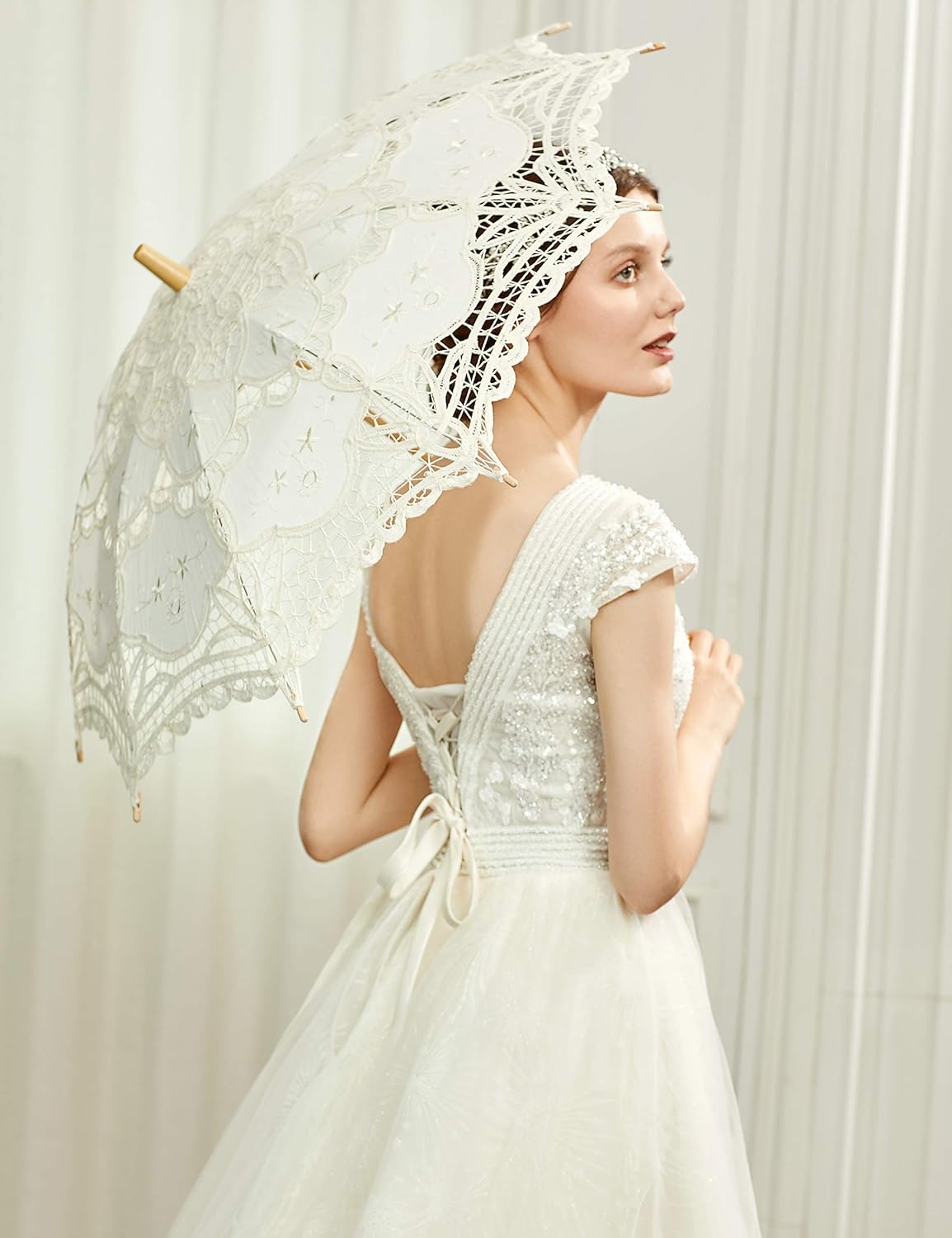 Lace Parasol, Bridal Umbrella