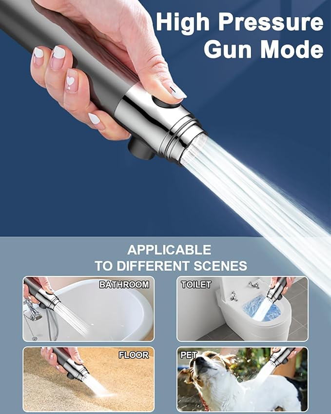 3 Spray Mode Filtered Shower Head