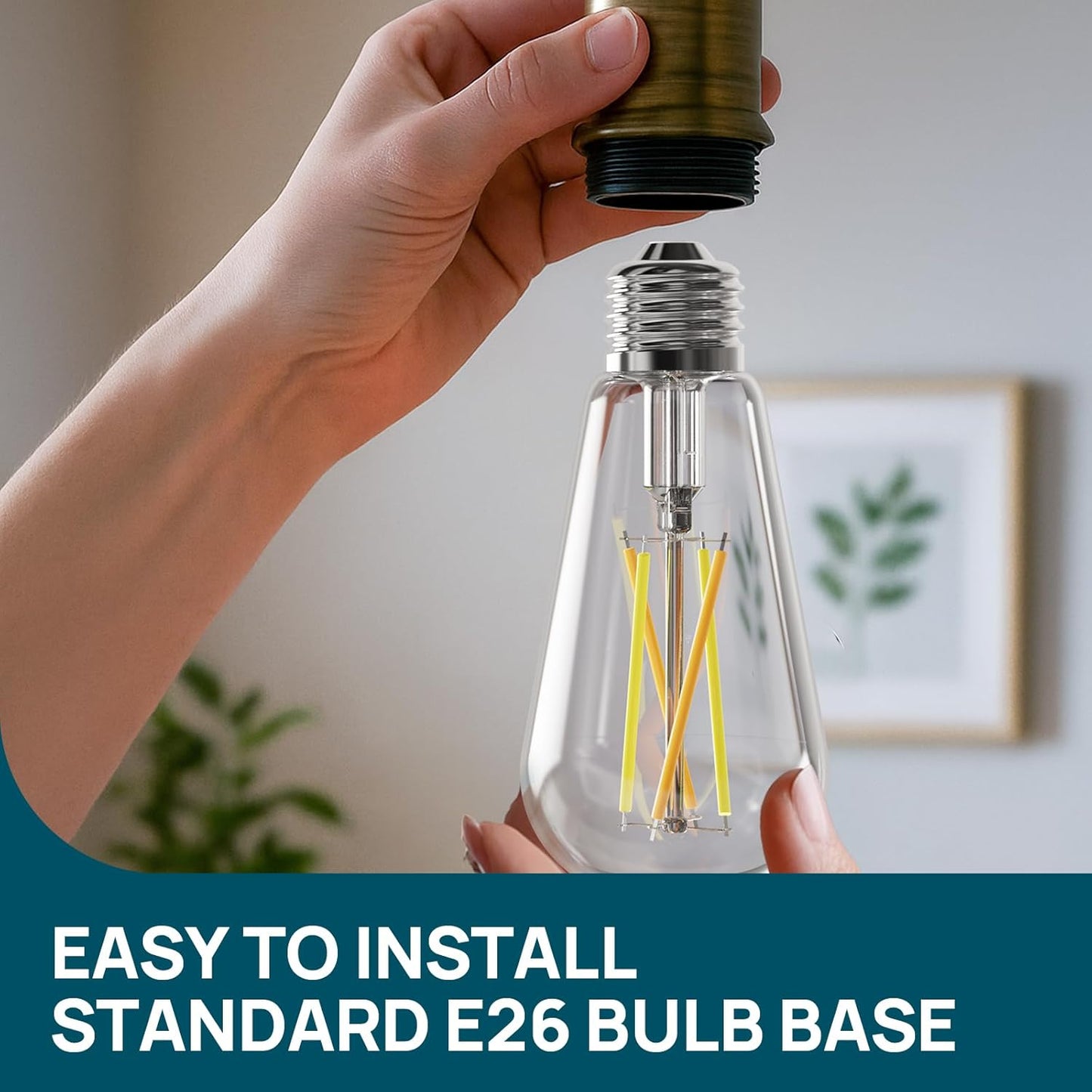 4pk Linkind E26 Smart Edison Bulbs with Remote - 2700K-6500K