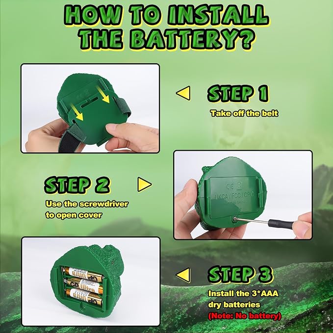 T-Rex Dinosaur Headlamp for Kids w/ Roaring Sound