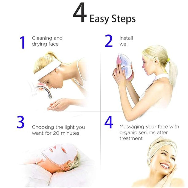 7 Color LED Face Mask Light Therapy