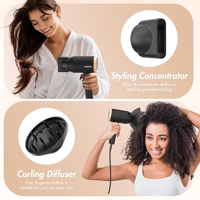 Fast Drying Blow Dryer with Diffuser 1875 Watts