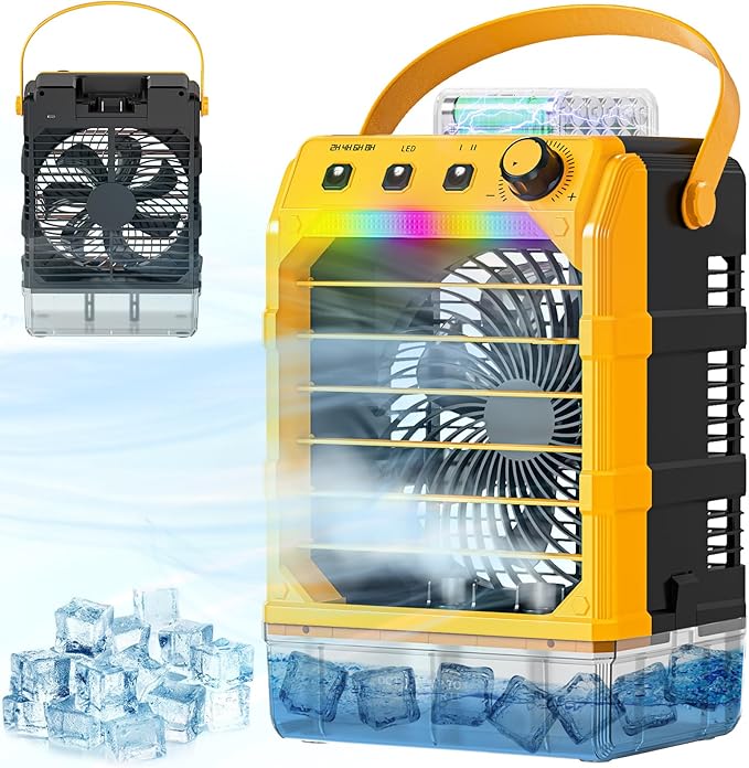 Portable Fan With Mist