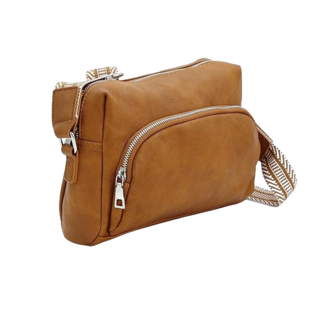 Vegan Leather Crossbody Shoulder Bag