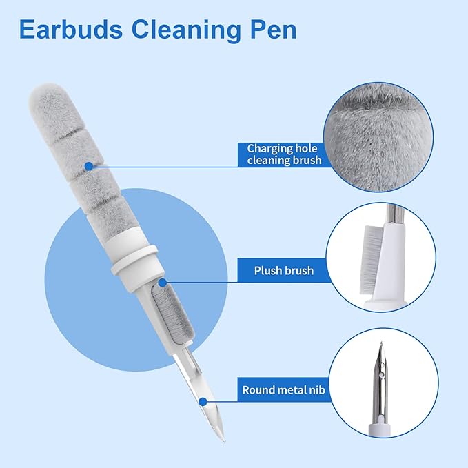 5 in 1 Cleaning Kit for Earbuds, Phones, Camera, etc