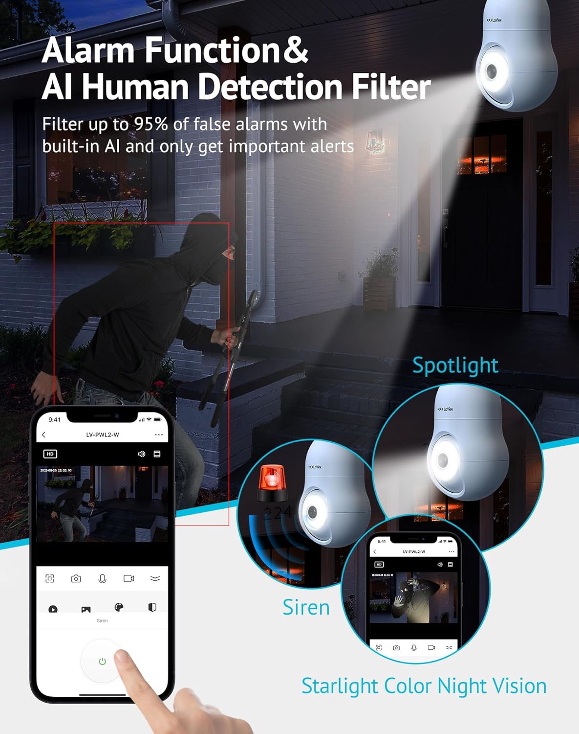 LaView Bulb Security Camera