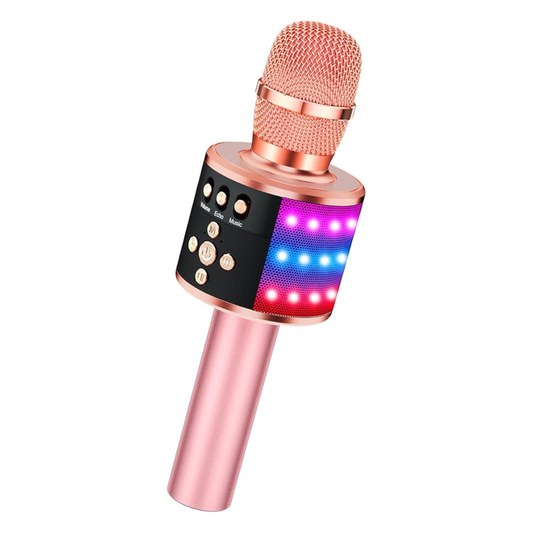 Wireless Bluetooth Karaoke Microphone - Rose Gold