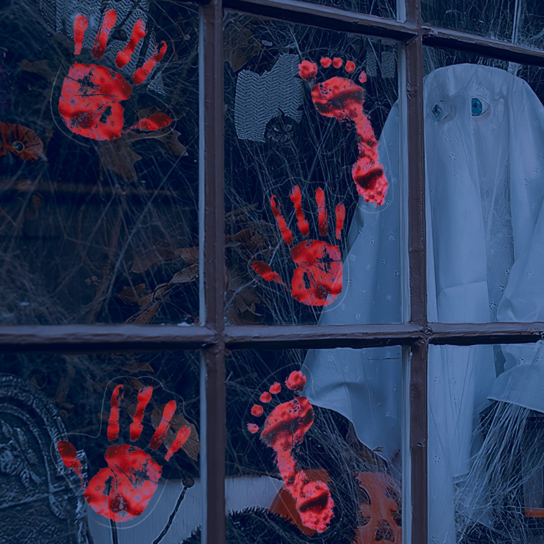 Bloody Hands and Footprints - Halloween Deco