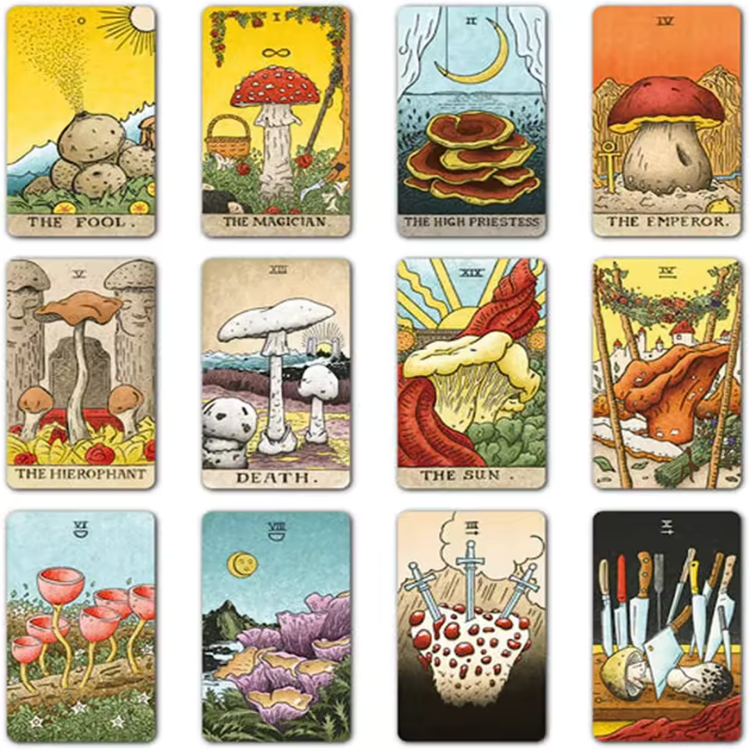 The Mushroom Hunter's Tarot Cards 78 Deck