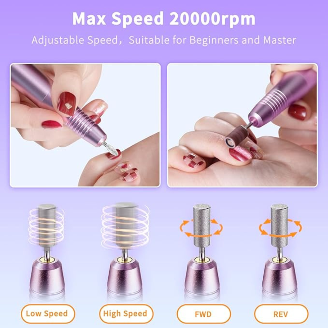Cordless Professional Nail Filing Drill Kit