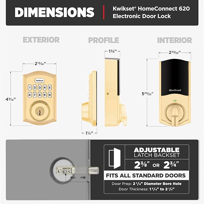 Kwikset HomeConnect 620 Enabled Keypad Smart Lock