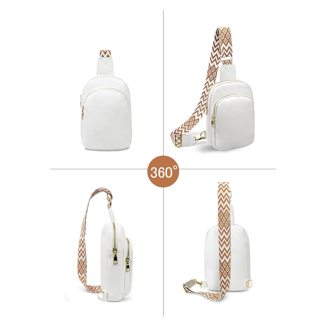 Vegan Leather Crossbody Sling Bag