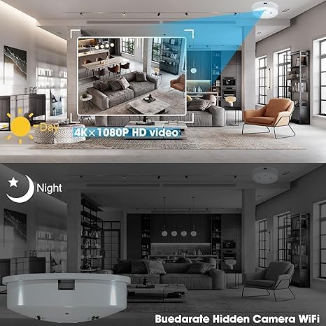 Smoke Detector Nanny Cam with Motion Detection