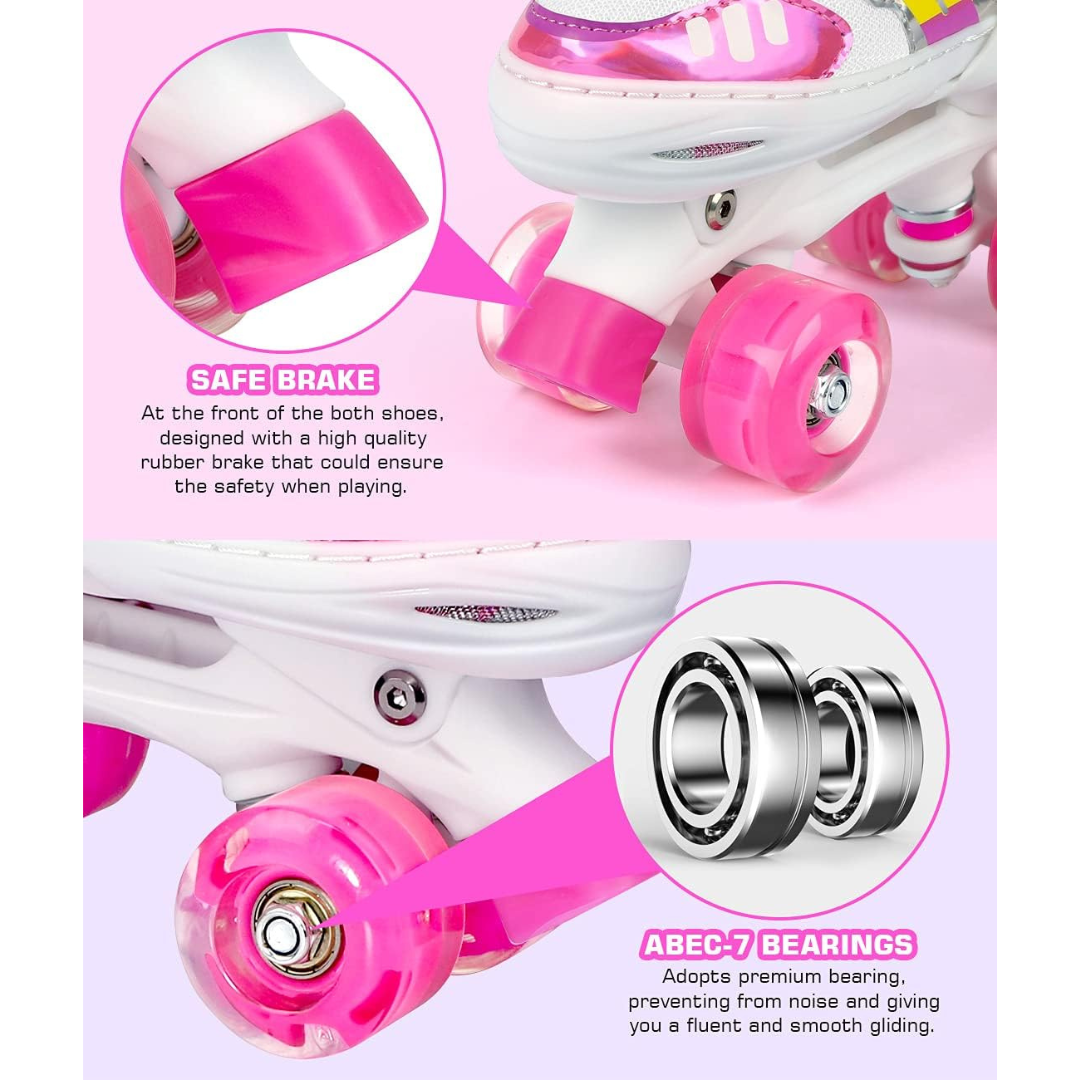 Adjustable Roller Skates for Girls size 13C-3Y