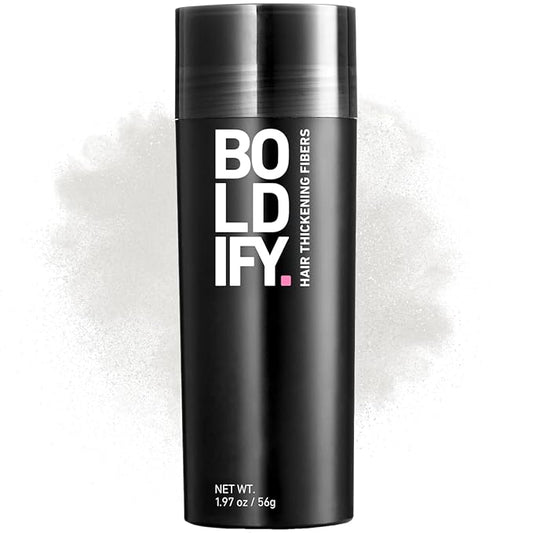 BOLDIFY Hair Fibers (56g) Fill In Thinning and Fine Hair (White)