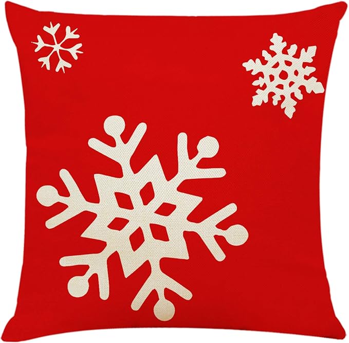 4PCS 18"x18" Throw Pillow Covers Christmas Deco