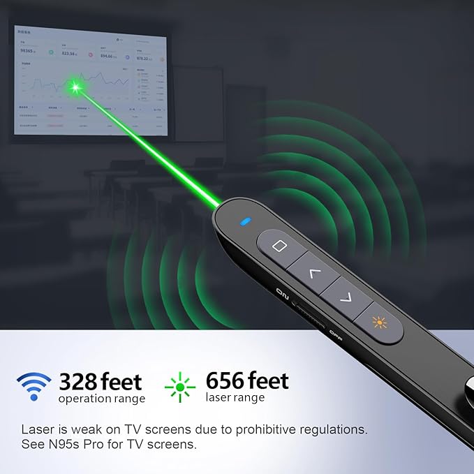 Rechargeable Presentation clicker & Pointer