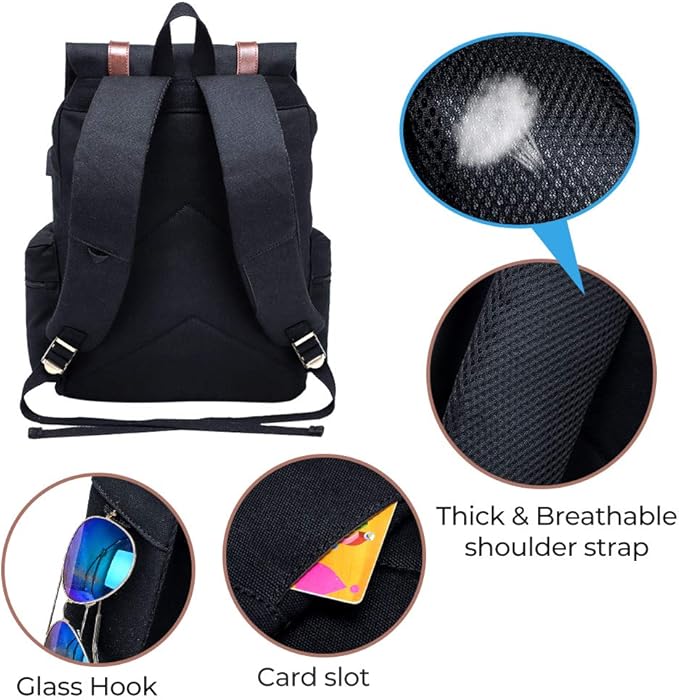 Modoker Canvas Travel Backpack -30L