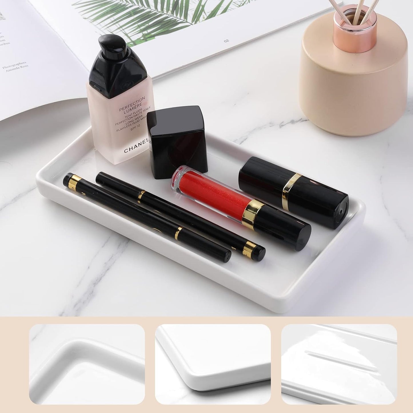 2 Pack 10" Counter Ceramic Trays