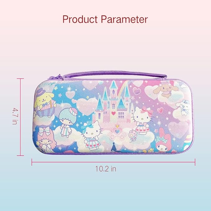 Kawaii Hard Shell Switch Carrying Case ( Hello Kitty and Friends)